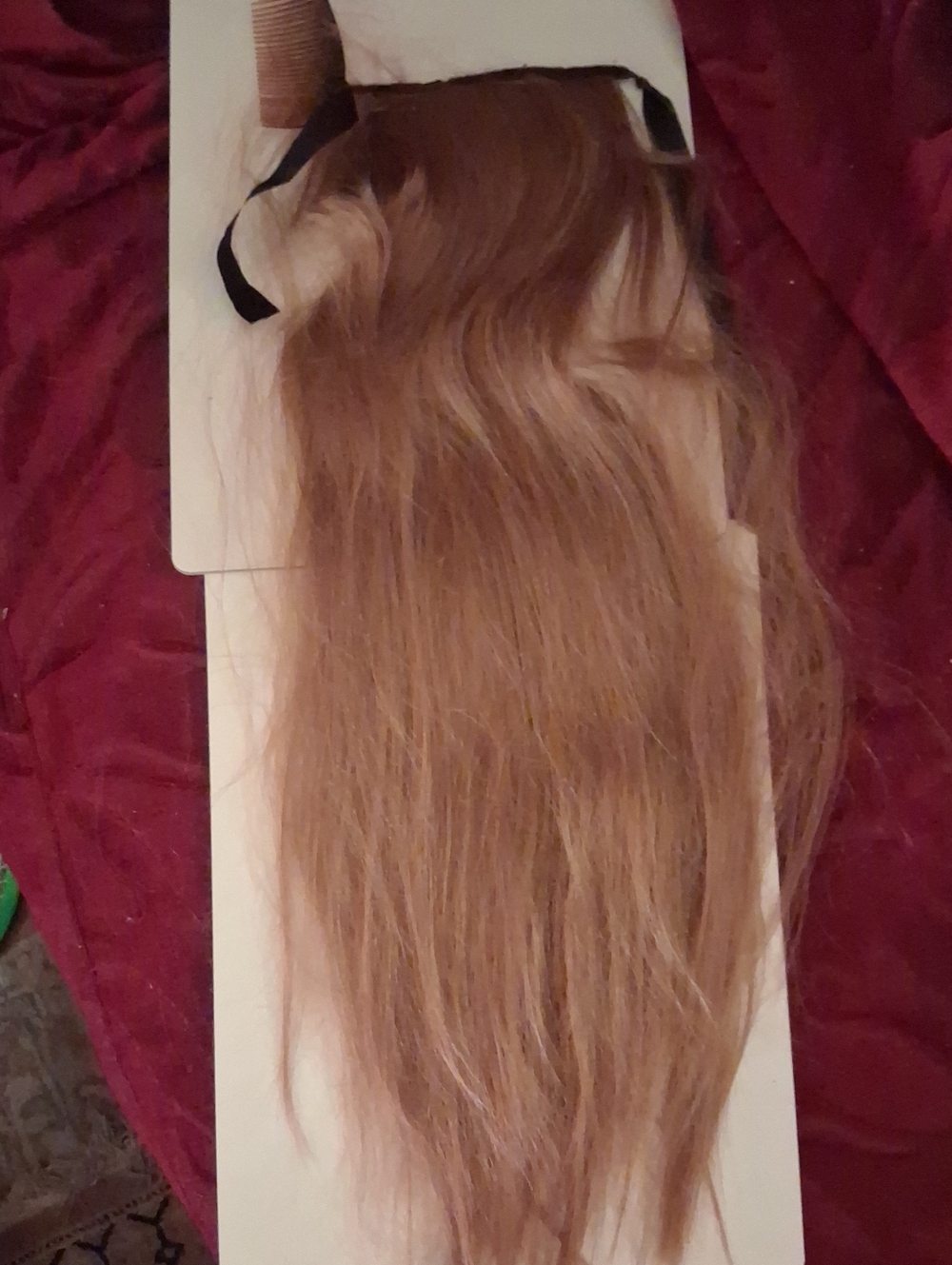 Premium Light Auburn Clip-In Hair Extension - Natural Shine